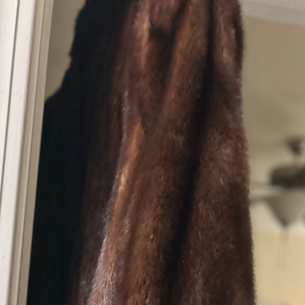 Women’s full length vintage mink coat (Mr. J.) - Picture 5 of 7